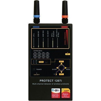 Портативний багатоканальний детектор цифрових радиокоммуникаций і жучків PROTECT 1207i 