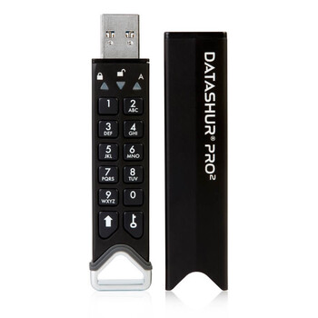 Защищенная флешка с аппаратным шифрованием iStorage datAshur Pro2 USB 3.2 8GB 
